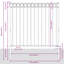 200 cm H x 170 cm W Border Fencing