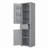 Kitchen Pantry Cabinet With Sliding Storage Rack 4 Doors-1947693876