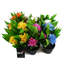 Plastic, Silk Freesia Arrangement in Pot