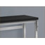 Bureaux, L 48 po, hauteur réglable, contemporain, moderne, noir, stratifié, gris et métal gris | Noir | Panneau de particules-1155558897