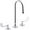 Triton Bowe 1.0 GPM Widespread Bathroom Sink Faucet with Aerated Flow, Gooseneck Spout and Wristblade Handles, Drain Not Included