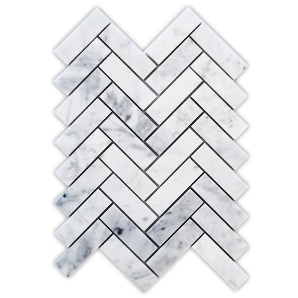 Milton Mountain Crema 9.75" x 11.25" Marble Mosaic Tile