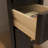 Narrow Solid Wood Nightstand with 2 Drawers-285118323-283522430