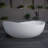 63 Inch Freestanding Solid Surface Soaking Bathtub-120297233