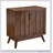 Mid Century Modern Fluted Sideboard Cabinet with Wood Legs