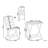 CALCIANO 2 - Person Acacia Wood Patio Dining Set with Square Table