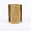 Table d'appoint luxueuse en marbre naturel doré de luxe espagnol, table de bout hexagonale de 16 cm avec finition polie pour les espaces de vie modernes-241780432