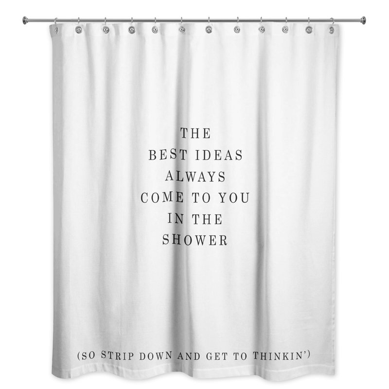 Les meilleures idées viennent de vous dans le rideau de douche simple Ackerman