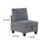 Chaise modulaire sans accoudoirs avec rangement Ellene, velours côtelé doux-115686122