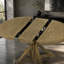 Table de salle à manger extensible rétro avec rallonge de 12 po pour salle à manger et salon (bois naturel délavé)-518096796