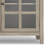 Acadian 62"W Solid Wood Transitional Storage Cabinet with Glass Doors and Adjustable Shelves-132669586