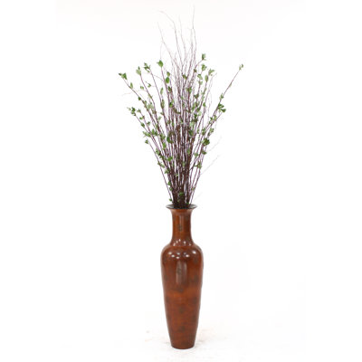 91'' Faux Foliage Plant in Wood Vase