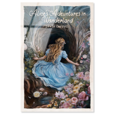 Alice Classic Acrylic Classic Book Art by Art Remedy, Ready to Hang
