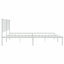 Metal Bed Frame with Headboard White-275720867
