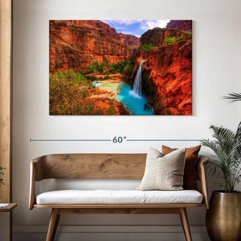 Alvord Havasupai Canyon Falls, H 32 po x l 48 po