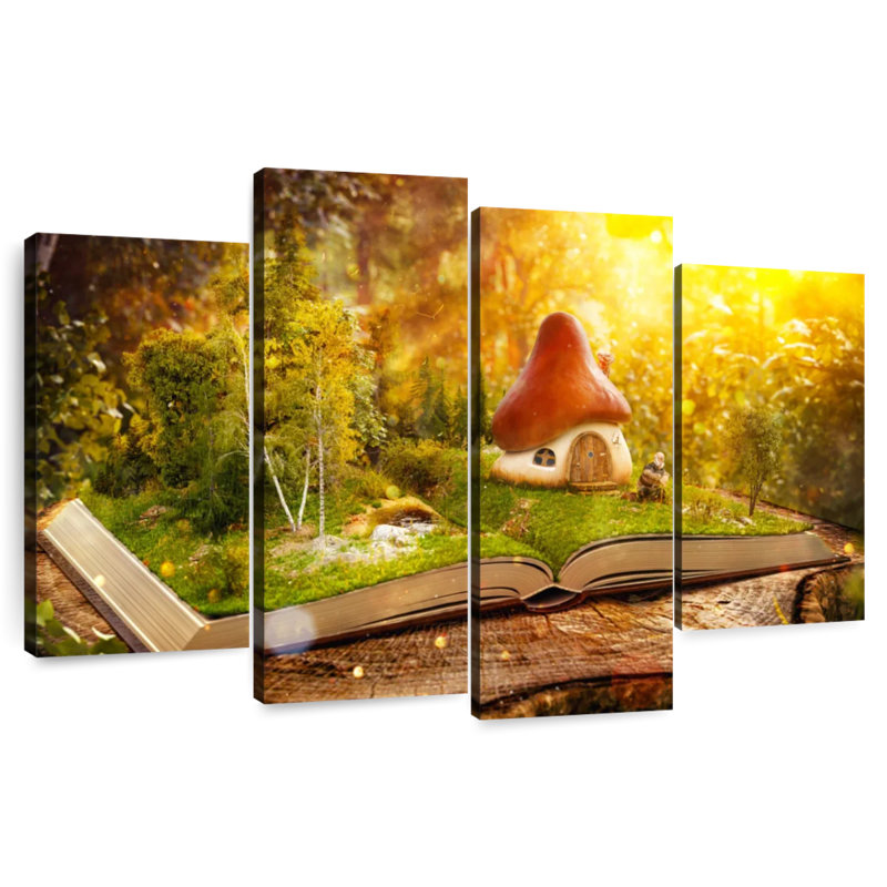 Kelan Fantasy Home Champignon sur livre