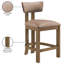 Tabouret de comptoir rembourré en cuir Phalan-428842864-428842838
