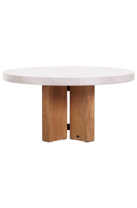 Seasonal Living Java Outdoor Round Teak Dining Table