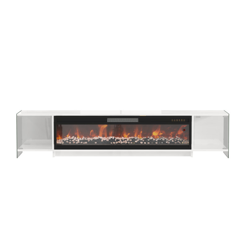 Meuble télé 70,9 po Modern White, White