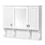 Armoire à pharmacie murale pour salle de bain, armoire de salle de bain moderne avec miroir, armoire à miroir avec tablettes ouvertes,-2084826354