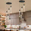 Lustre en cristal à 5 lumières DEL à intensité variable-490043540