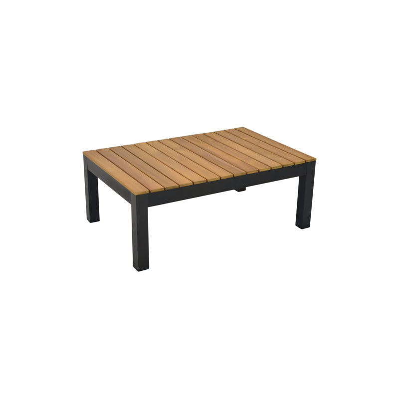 Mykonos Rectangular Wood Metal Outdoor Dining Table , 90cm cm W 60cm cm D
