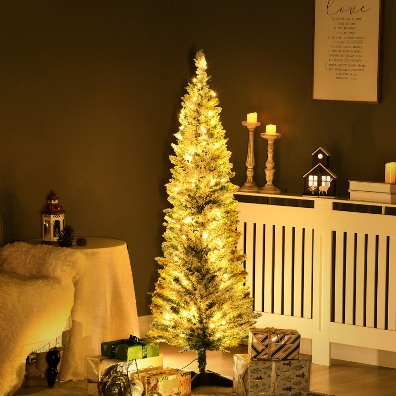 Arbre de Noël artificiel avec 110 blanc chaud, 294 pointes