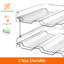 Ensemble de 2 bouteilles de rangement empilables, porte-bouteilles autoportant transparent pour armoire, grand porte-gobelet pour garde-manger, garde-bouteilles en plastique pour réfrigérateur, 3 niveaux
