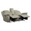 Causeuse inclinable manuelle en microfibre avec console de rangement centrale 74 po Salls-578938881-578938892