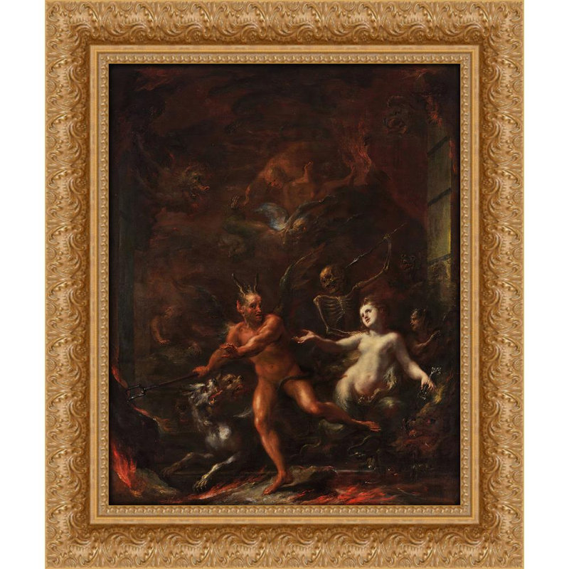 Portes de l'enfer (vers 1703-1888), H 18 po x l 15 po