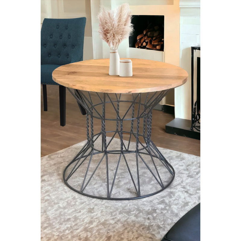 Haouz Round Solid Wood Dining Table