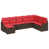Structure brune / coussin rouge est en rupture de stock sélectionné