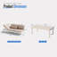 Ensemble de conversation modulaire en aluminium pour 3 personnes avec coussins