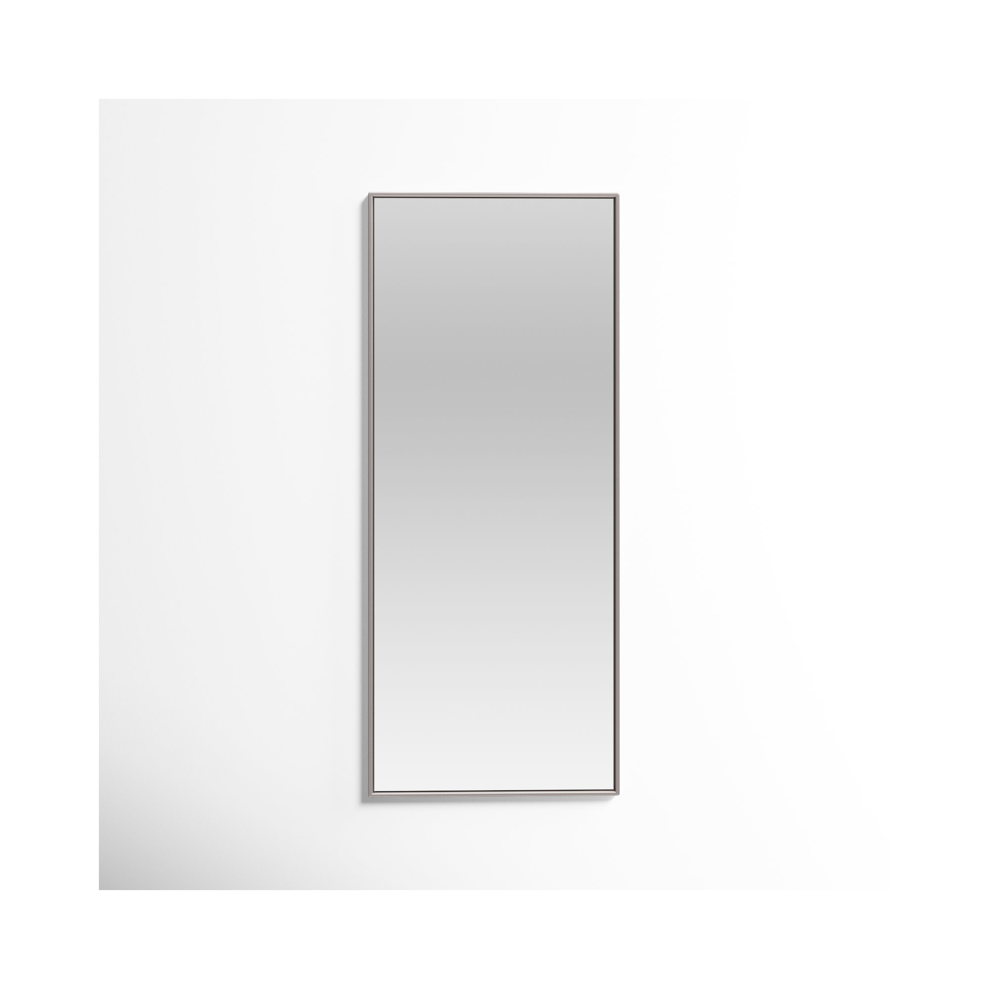 Sabine Metal Rectangle Wall Mirror, 72" x 30", Silver