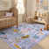 Goldene Animal Print Washable Area Rugs for Kids Bedroom Rug Ultra-Thin Non-Slip Modern Living Room Carpet