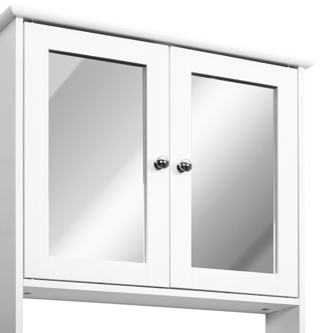 Grasston 560mm W 580mm H Surface Framed Medicine Cabinet Mirror 1 Adjustable