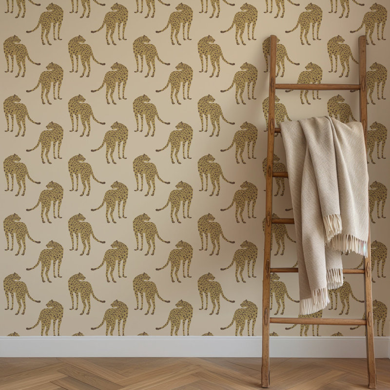 Prowling Cheetah - Desert Sand Wallpaper