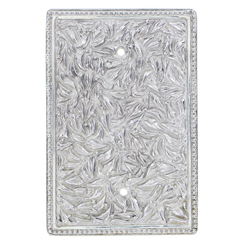 San Michele Blank Wall Plate, Polished Silver