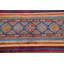 Tapis unique en laine noué à la main 8 pi One-of-a-Kind en rouge / brun / bleu
