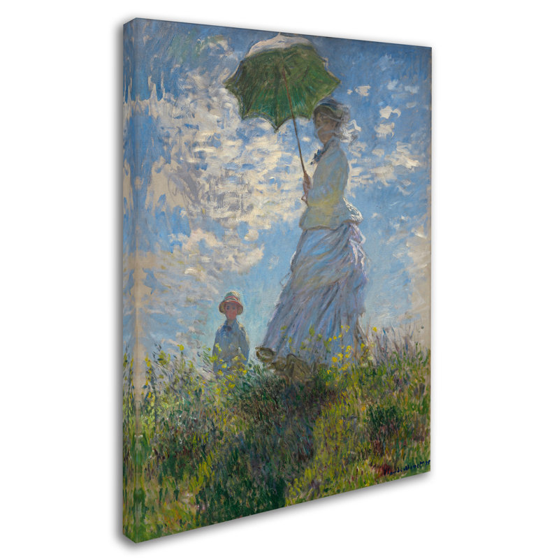 «Madame Monet and Her Son», reproduction sur toile tendue, H 19 po x l 14 po