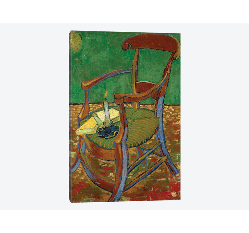 « gauguin chaise, 1888 » par vincent van gogh, reproduction sur toile, H 18 po x l 12 po x P 1,5 po