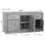 148cm Solid Wood Sideboard
