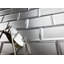 Frosted Elegance Matte 3" x 6" Beveled Glass Subway Tile