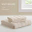 Ensembles de literie complète 3 pièces durables, tissés en polyester, style moderne pour la maison