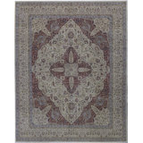Hand-Knotted High-Quality Cream and Cream Area Rug