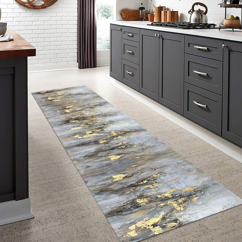 Bohemian Style Non-Woven Soft Printed Rug with Intricate Floral and Geometric Design in Vibrant Colors to Enhance Your Interior Decor