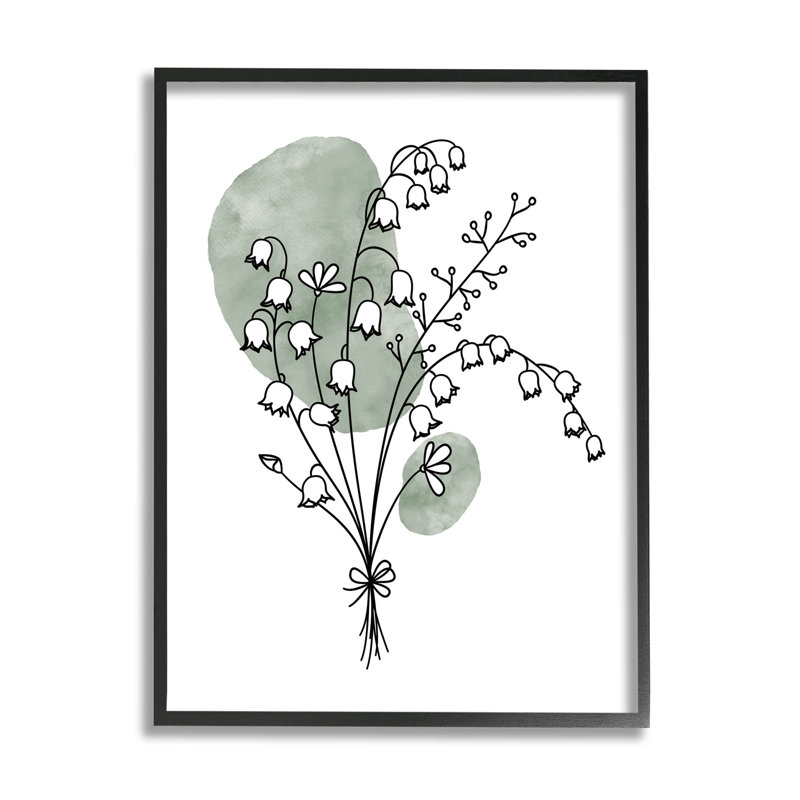 Ensemble de fleurs de muguet, art numérique par JJ Design House LLC, H 14 po x l 11 po x P 1,5 po