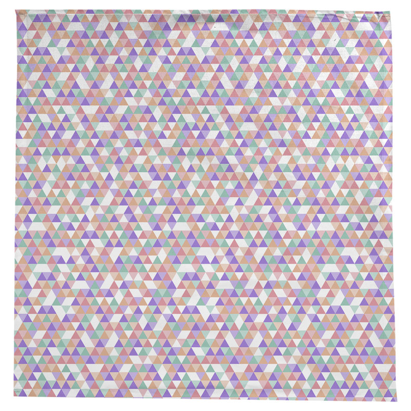 Avicia Triangle Pattern Tablecloth, Pink/Orange