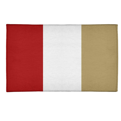 Tapis à rayures de football san francisco