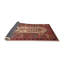 Tapis traditionnel rouge / beige Loeb-1326176394